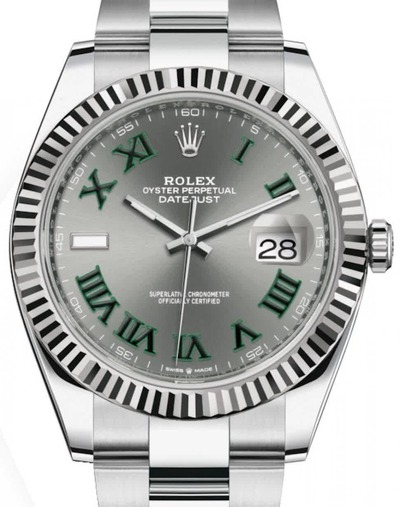 Rolex Datejust 36 Automatic Chronometer Diamond Grey Dial Watch Model 126284gyro (arb7541)