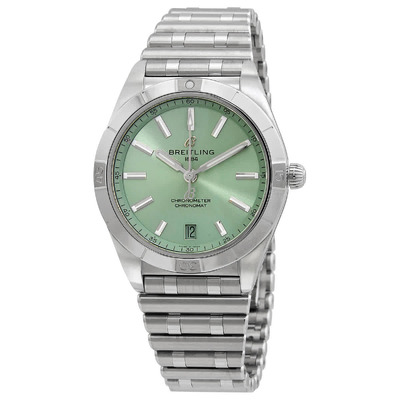 Breitling Chronomat Automatic Green Dial Ladies Watch a10380101L1A1 (green, arb20210)