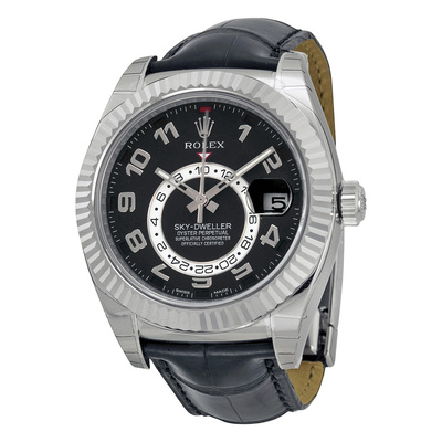 Pre-owned Rolex Sky Dweller GMT Automatic Mens Watch 326139 (black, arb3866)