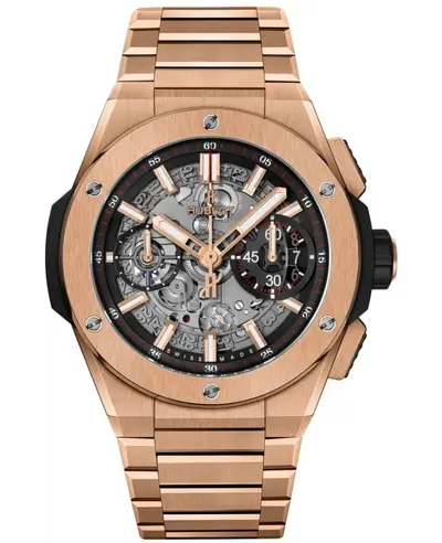 Hublot Big Bang Integral King Gold Skeleton Dial 18K Rose Gold Men's Watch Model:451.OX.1180.OX (arb10678)