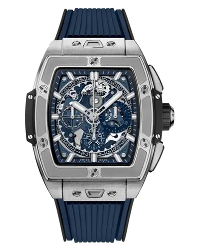 Hublot Spirit of Big Bang Integral Black Magic Skeleton Dial Rubber Strap Men's Watch Model 642.NX.7100.RX 642.NX.7170.RX (arb11074)