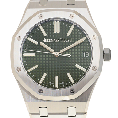 Audemars Piguet Royal Oak "50th Anniversary" Mens Automatic Watch 15510ST.OO.1320ST.04 (green, arb799)