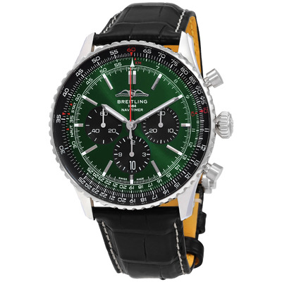 Navitimer Chronograph Automatic Chronometer Green Dial Mens Watch AB0137241L1P1 Breitling (black, arb1307)