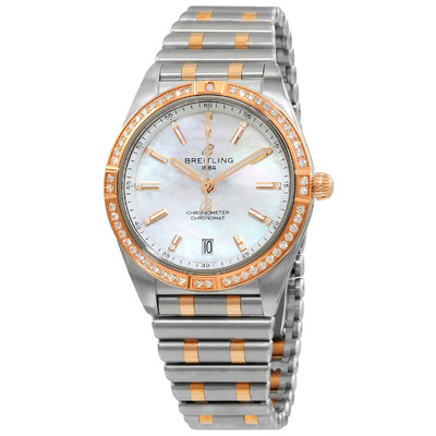 Breitling Chronomat Automatic Diamond Two-tone Ladies Watch U10380591A2U1 (arb759)
