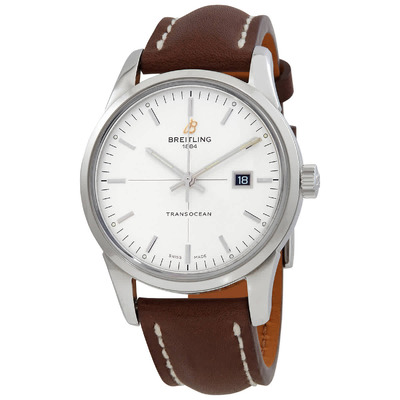 Breitling Transocean Automatic Silver Dial Mens Watch A1036012/G721.435X.A20BA.1 (brown, arb673)