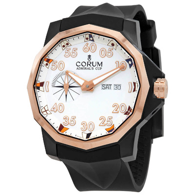 Corum Admirals Cup Competition Automatic White Dial Mens Watch A690/04315 (black, arb904)