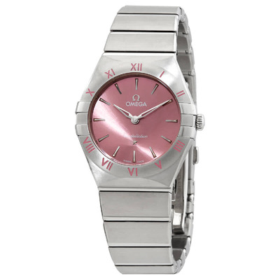 Omega Constellation Quartz Pink Dial Ladies Watch Ref 131.10.28.60.11.001 (pink, arb6135)