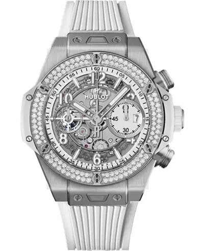 Hublot Big Bang Unico White Dial Rubber Strap Men's Watch - Model No. 441NE2011RW1104 441.NE.2011.RW.1104 (white, arb10657)