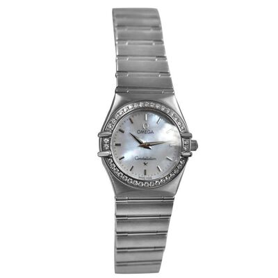 Omega Mother of Pearl Dial Ladies Watch 1476.71.00 Constellation Constellation 95 1476.71.00 Diamond Ste (arb4229)