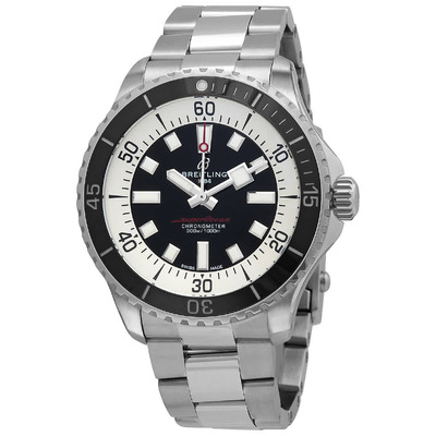 Breitling Superocean Automatic Chronometer Black Dial Mens Watch A1736211B1A A17376211B1A1 (black, arb1015)