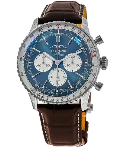 Authentic Breitling Navitimer B01 Chronograph AB0137211C1P1 Blue Dial Men's Automatic Watch (blue, arb11399)