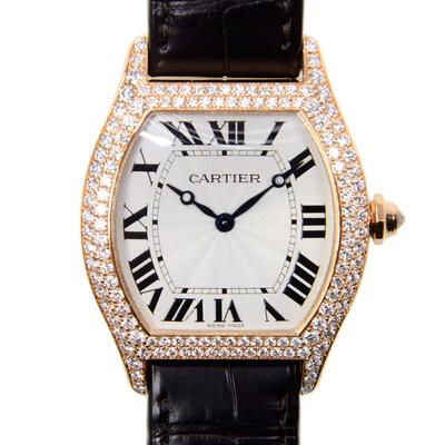 Pre-owned Cartier Tortue Mens Watch WA503951 (brown, arb22546)