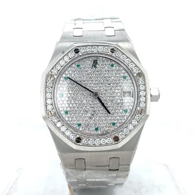 Audemars Piguet Royal Oak Diamond Dial Mens Watch 14813PT.ZZ.0789PT.01 (black, arb5200)