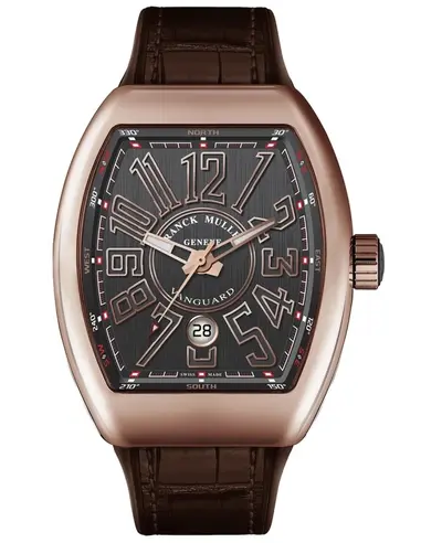 Franck Muller Vanguard Black Dial Automatic Mens Watch, Model V45SC5N V 45 SC 5N (black, arb12814)