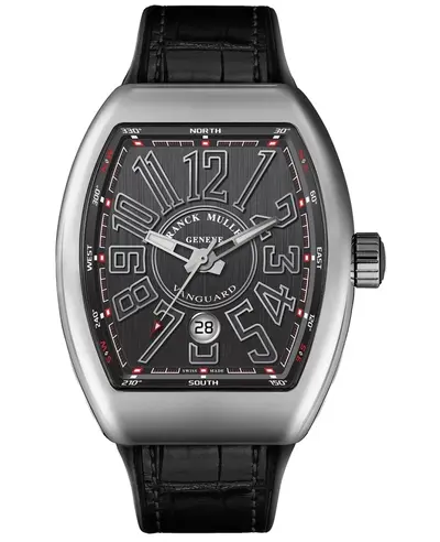 V 45 SC AC B | Franck Muller Vanguard Black Dial Automatic Mens Watch (black, arb12815)