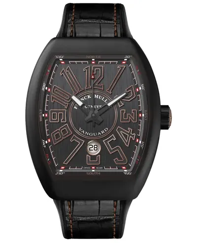 V45SCBRNRTT5N Franck Muller Vanguard Black Dial Automatic Men's Watch V 45 SC BR NR TT 5N (black, arb12817)
