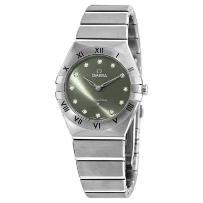 Omega Constellation Green Dial Diamond Watch, Article: 131.10.28.60 131.10.28.60.60.001 (green, arb6139)