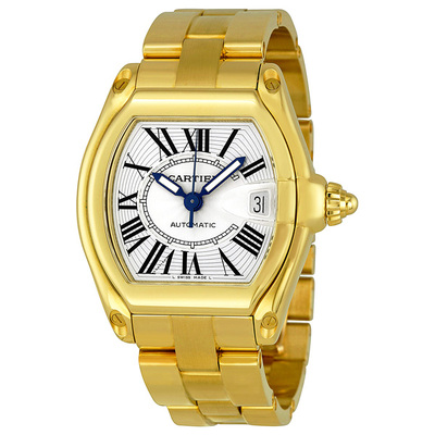 Pre-owned Cartier Roadster Automatic Silver Dial Men's Watch W62005V1 (black, arb14203)