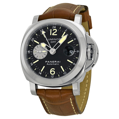 PAM00088 Panerai Luminor GMT Mens Automatic Watch Black Dial (black, arb26146)