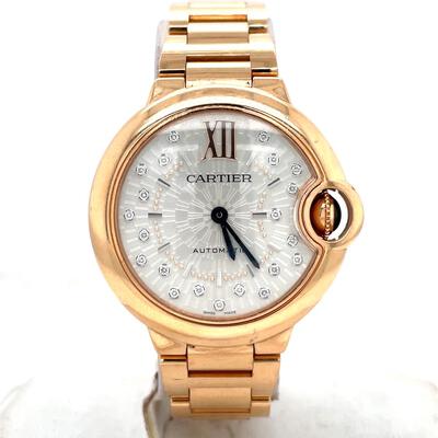 Pre-Owned Cartier Ballon Bleu Automatic Silver Dial Ladies Watch WGBB0054 (arb3012)