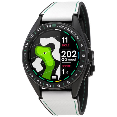 Tag Heuer Connected Golf Mens Smart Watch SBR8A81.EB0251 Analog Dial with GPS Health Tracking (black, arb22999)