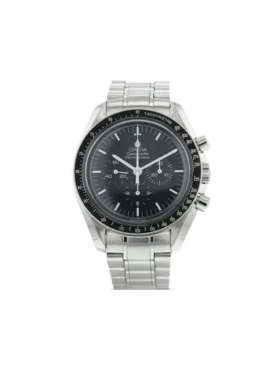Omega Speedmaster 42mm Stainless Steel Black Dial Index Hands Three Sub-Dials Automatic Movement Boutique Pre-Owned 19514070 (arb145)
