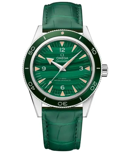 Omega Seamaster Chronometer 41mm Green Dial Leather Strap Men's Watch Model: 234.93.41.21.99.001 (green, arb9937)