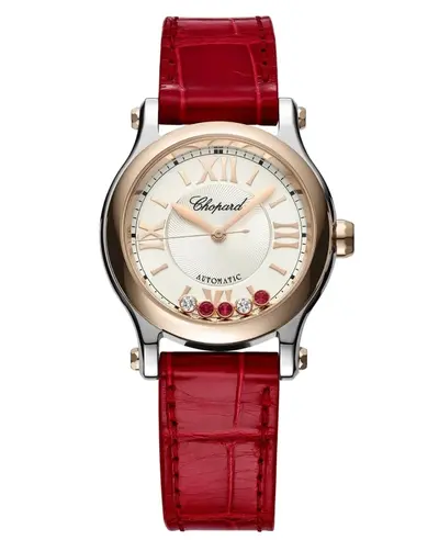 Chopard Happy Sport 30mm Automatic Silver Diamond Dial Women's Watch Model 278573-6026 (arb10019)