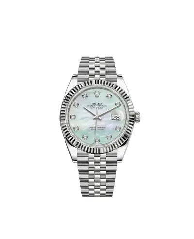 Rolex Datejust 41 Mother of Pearl Diamond Dial Men's Watch Model M126334-0020 - Authentic Luxury Timepiece (arb12171)