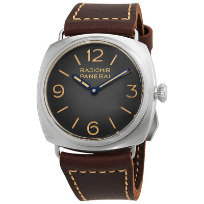 Panerai Radiomir Hand-Wind Black Dial Mens Watch PAM01334 Luxury (black, arb6331)