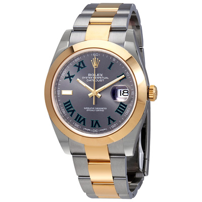 Pre-owned Rolex Datejust 126303GYRO Slate Dial Mens Watch 126303 GYRO (arb20205)