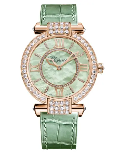 Chopard Imperiale Model 384242-5022 - Women's Watch with Green Mother of Pearl Dial, Diamond Bezel and Automatic Movement (arb10317)