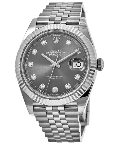 Rolex Datejust 41 - Diamond Dial Fluted Bezel M126334-0006 (arb12160)