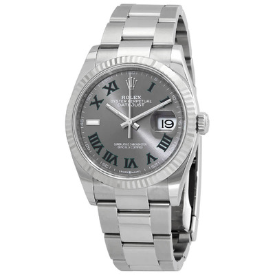 Rolex Datejust 36 Automatic Chronometer Grey Dial Watch Ref. 126234GYRO M126234-0046 (arb7512)