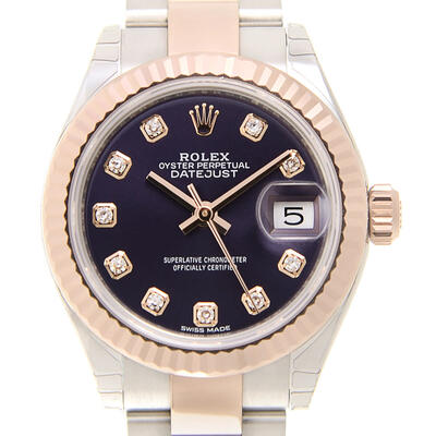 Rolex Lady-Datejust Aubergine Diamond Dial Automatic Ladies Oyster Watch 279171OBDJ 279171OBDO (arb7363)