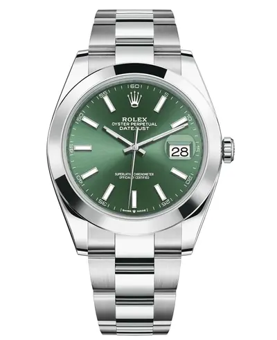Rolex Datejust 41 Stainless Steel with Mint Green Dial - Model M126300-0019 (green, arb12123)