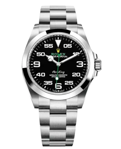 Rolex Air King Black Dial Steel Men's Watch Model Reference: M126900-0001 (black, arb12233)