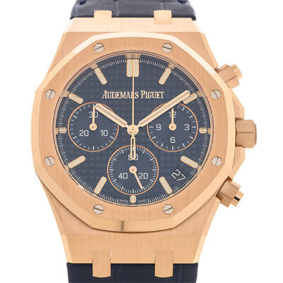 Audemars Piguet Royal Oak 50th Anniversary Chronograph Automatic Mens Watch 26240OR.OO.D315CR.01 (blue, arb545)