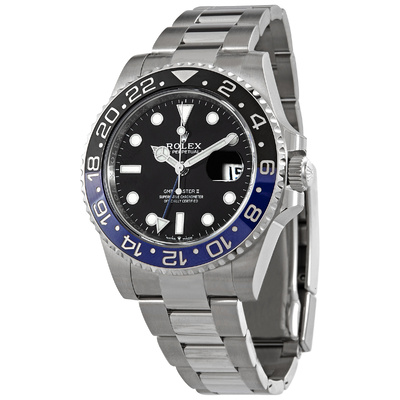 Pre-owned Rolex GMT-Master II 126710bkblso: Black Dial Mens Automatic Watch (black, arb3904)