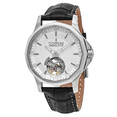 Corum Admiral's Cup Legend Tourbillon Automatic Silver Dial Mens Chronometer 029.101.20/0F81 FH11 (black, arb1248)