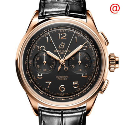 RB1510251B1P1 Breitling Premier B15 Duograph Chronograph Hand-Wind Chronometer Black Dial Men's Watch (black, arb745)
