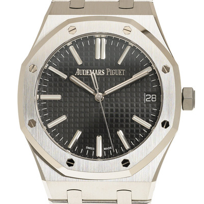 Audemars Piguet Royal Oak 50TH ANNIVERSARY Mens Automatic Black Dial Watch Model:15510ST.OO.1320ST.02 15510ST.OO.1320ST.02. (black, arb797)