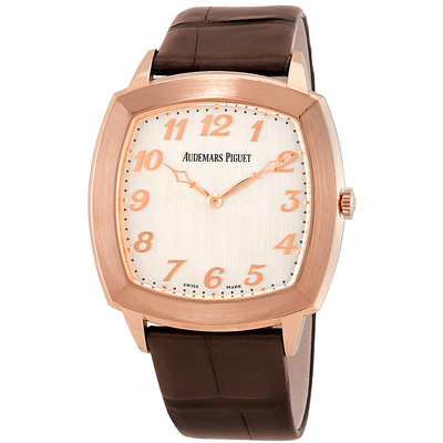 Pre-owned Audemars Piguet Tradition Silver Dial Mens Watch AP 15335OROOA092CR01 15335OR.OO.A092CR.01 (brown, arb5202)