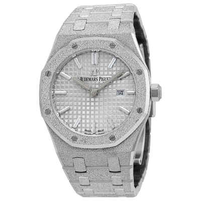 Audemars Piguet Royal Oak Frosted Gold Silver Dial Ladies Watch 67653bc.gg.12663bc 67653BC.GG.12663BC.01 (arb1196)