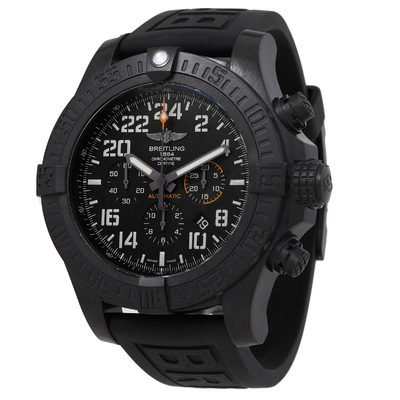 Pre-owned Breitling Avenger Hurricane Chronograph Mens Automatic Black Dial xb1210e41b1s2 (black, arb7169)