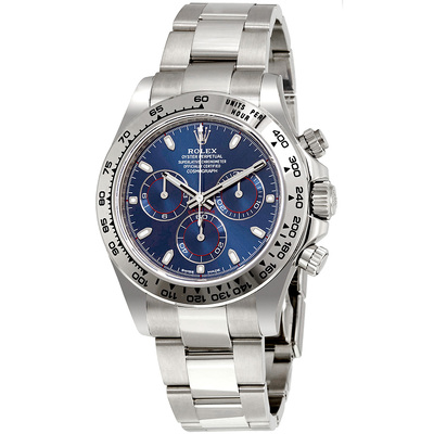 Pre-owned Rolex Cosmograph Daytona Mens Watch 116509blso (blue, arb21716)
