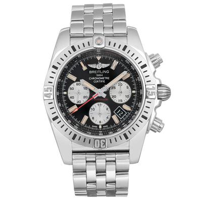 Pre-owned Breitling Chronomat 44 Airborne Chronograph Automatic Black Dial Mens Watch, AB01154G/BD13-375A (black, arb21528)