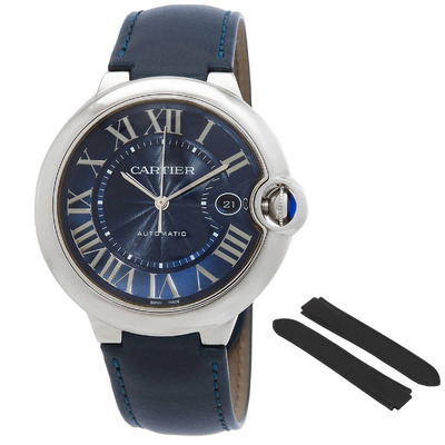 Cartier Ballon Bleu de Cartier Automatic Blue Dial Unisex Watch WSBB0042 (black, arb2452)