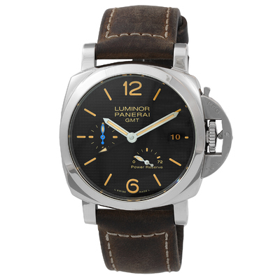 Pre-owned Panerai Luminor 1950 Automatic Black Dial Mens Watch PAM01537 (black, arb4538)