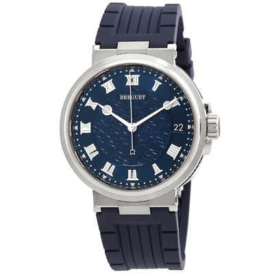 Breguet Marine Automatic Blue Dial Mens Watch 5517BBY25ZU 5517BB/Y2/5ZU (blue, arb1373)